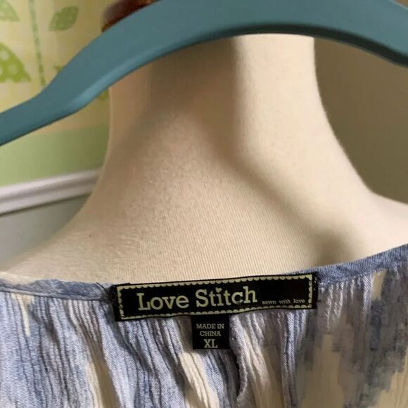 Love Stitch Pheasant Blouse 👚 3/4 Sleeves #57 - Picture 4 of 4